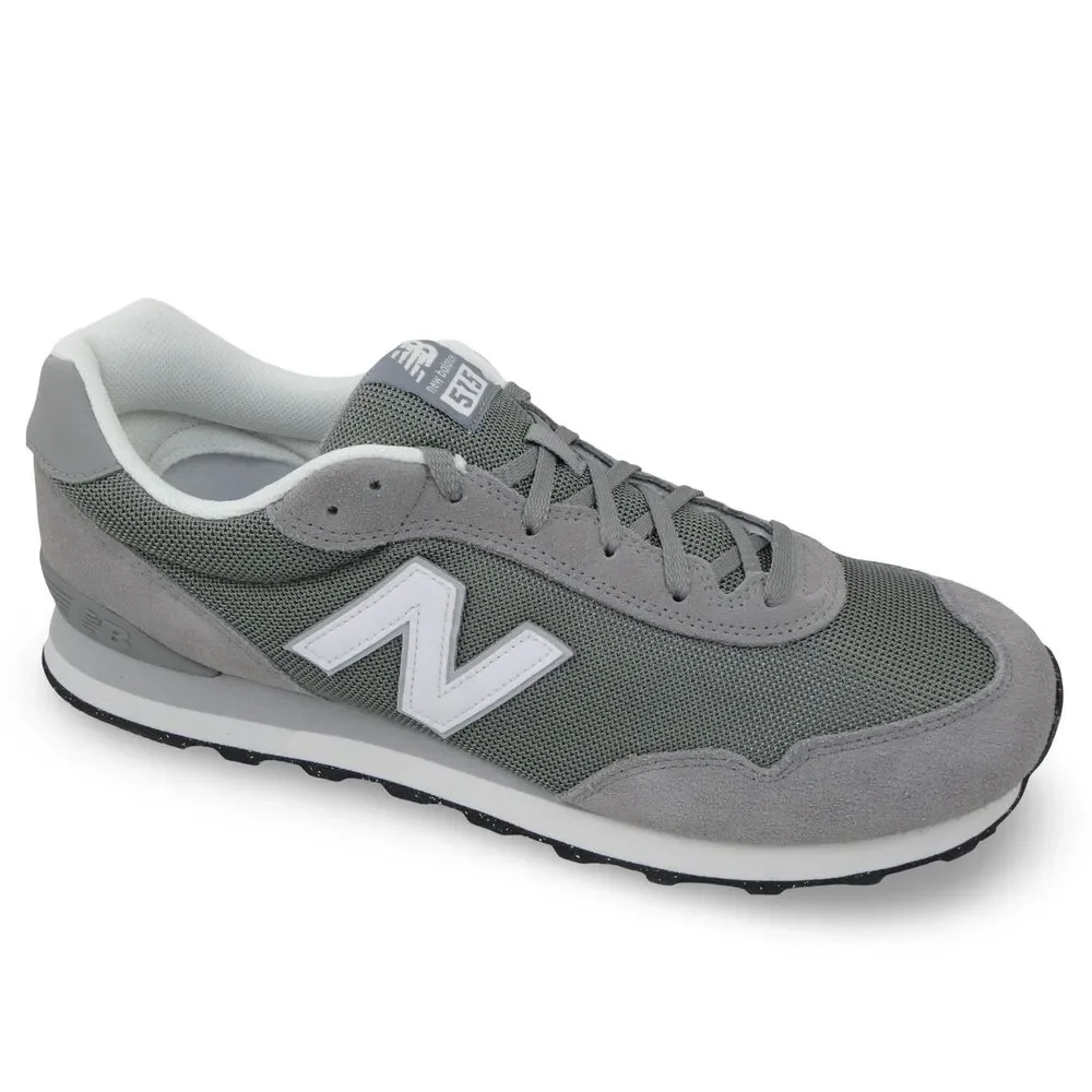 New Balance Men's US 15 Gray White 515 V3 Classic Running Sneakers NWOB